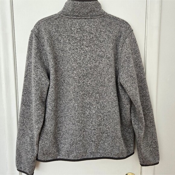 L.L. Bean Fleece mens size Large Marbled Grey - Picture 2 of 8